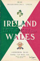 Ireland v Wales rugby Programmes 1958