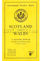 Scotland v Wales rugby Programmes 1953