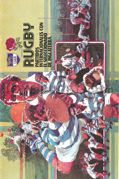 1981 Argentina v England  Rugby Programme