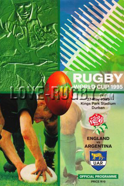 1995 Argentina v England  Rugby Programme