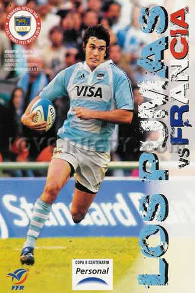 2010 Argentina v France  Rugby Programme