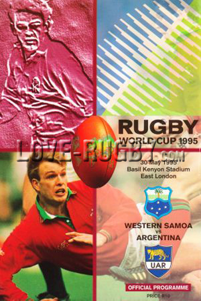 1995 Argentina v Samoa  Rugby Programme