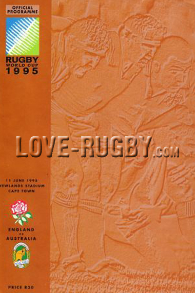 1995 Australia v England  Rugby Programme