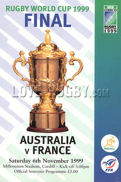 1999 Australia v France  Rugby Programme
