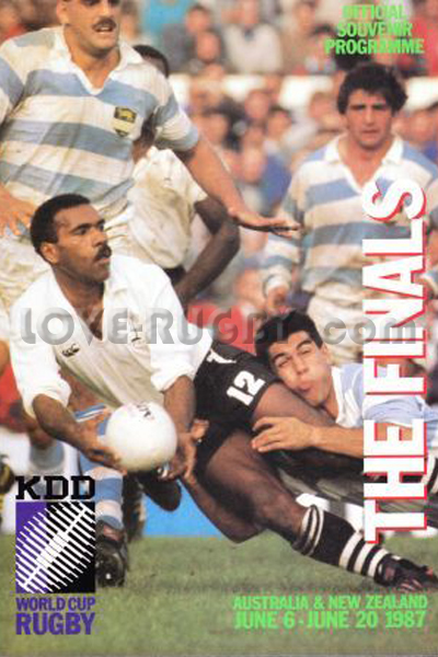1987 Australia v Ireland  Rugby Programme