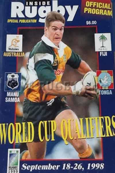 1998 Australia v Samoa  Rugby Programme
