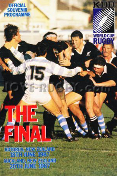 1987 Australia v Wales  Rugby Programme