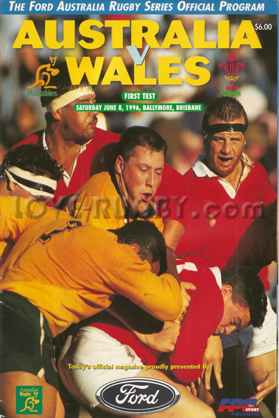 Australia Wales 1996 memorabilia