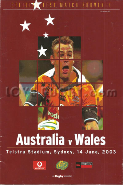 2003 Australia v Wales  Rugby Programme
