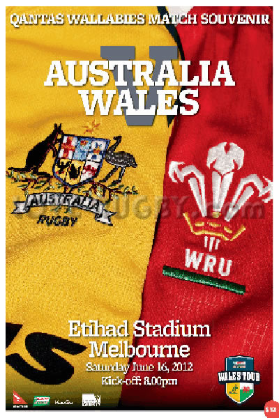 2012 Australia v Wales  Rugby Programme