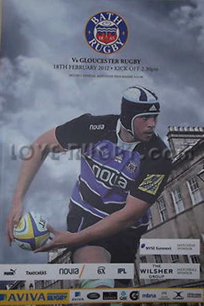 2012 Bath v Gloucester  Rugby Programme