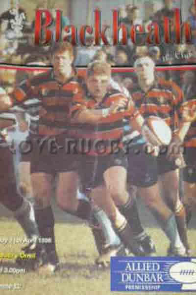 1998 Blackheath v Orrell  Rugby Programme