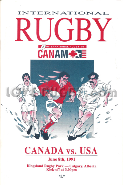 1991 Canada v USA  Rugby Programme