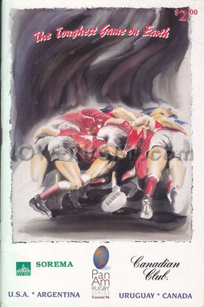 1996 Canada v Uruguay  Rugby Programme