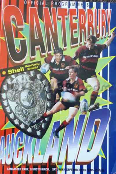 1995 Canterbury v Auckland  Rugby Programme