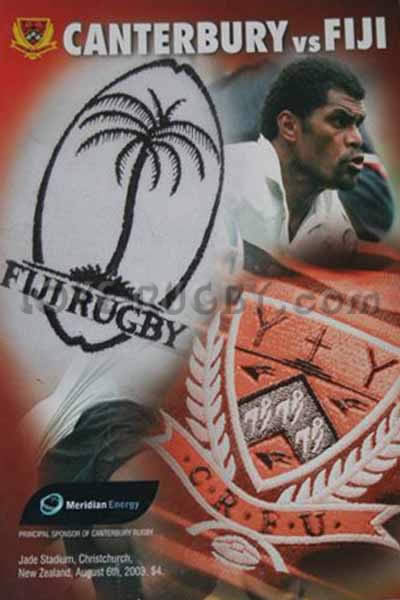 2003 Canterbury v Fiji  Rugby Programme