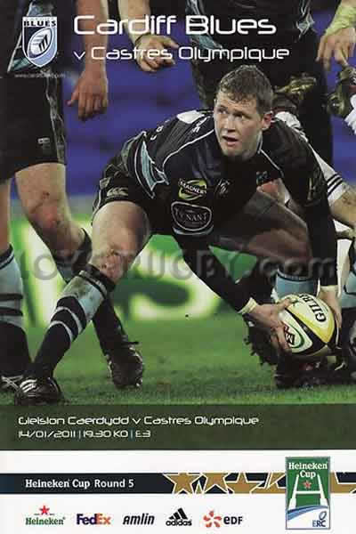 2011 Cardiff v Castres  Rugby Programme