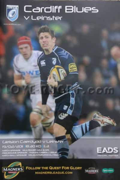 2011 Cardiff v Leinster  Rugby Programme