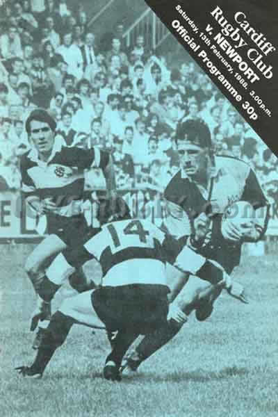 1988 Cardiff v Newport  Rugby Programme