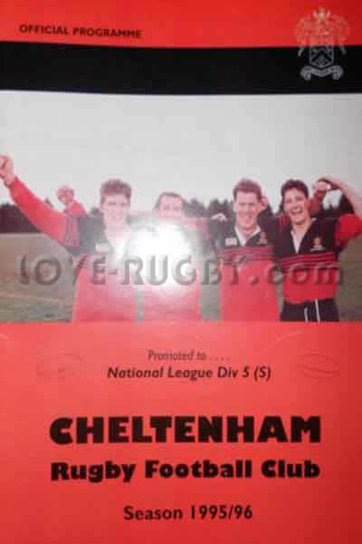 1996 Cheltenham v Lydney  Rugby Programme