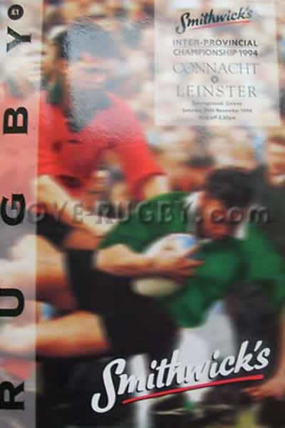 1994 Connacht v Leinster  Rugby Programme