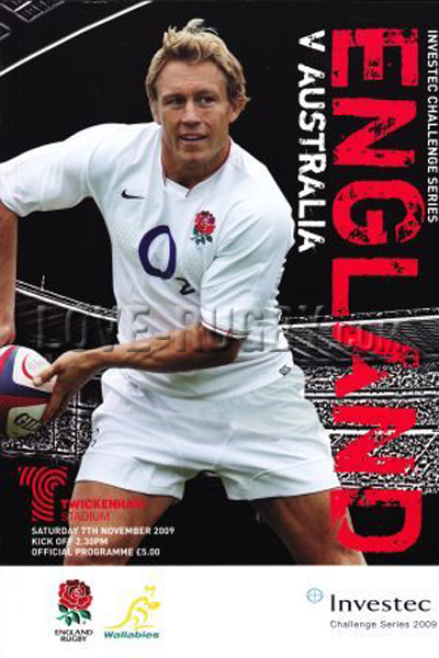 2009 England v Australia  Rugby Programme