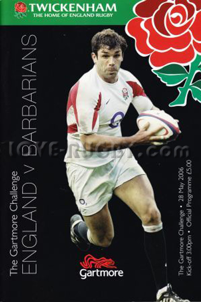 2006 England v Barbarians  Rugby Programme