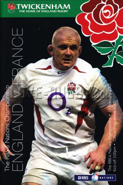 2005 England v France  Rugby Programme