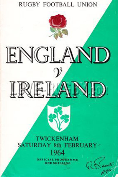 England Ireland 1964 memorabilia