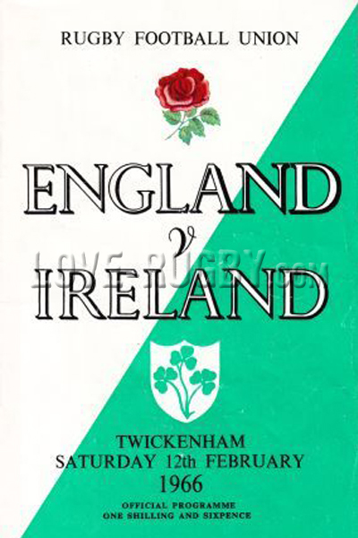 England Ireland 1966 memorabilia