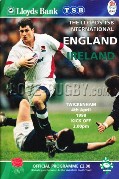 England Ireland 1998 memorabilia