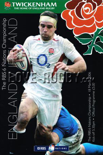 2006 England v Ireland  Rugby Programme