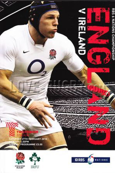 2010 England v Ireland  Rugby Programme