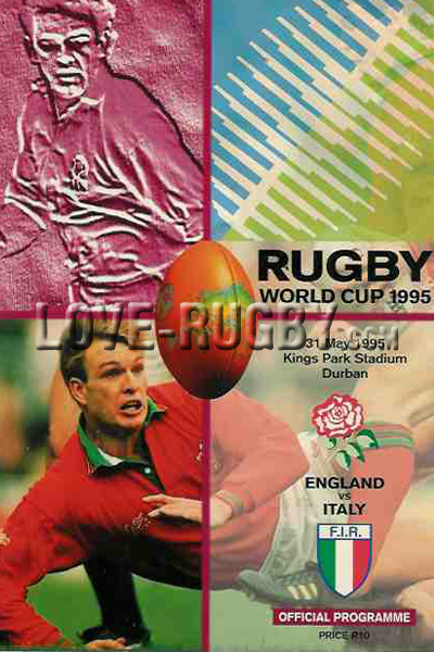 1995 England v Italy  Rugby Programme