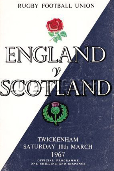 England Scotland 1967 memorabilia