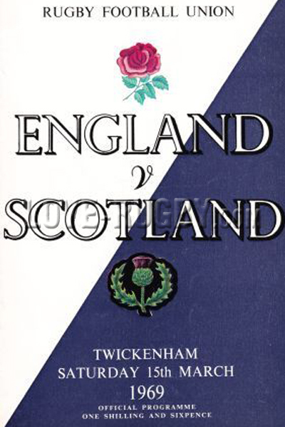 1969 England v Scotland  Rugby Programme