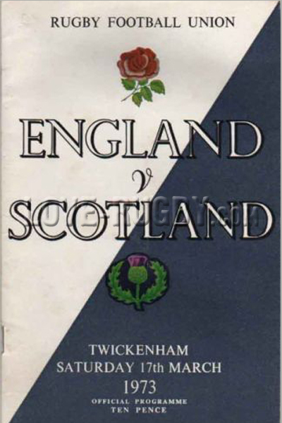 1973 England v Scotland  Rugby Programme