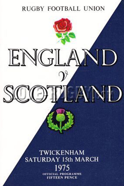 England Scotland 1975 memorabilia