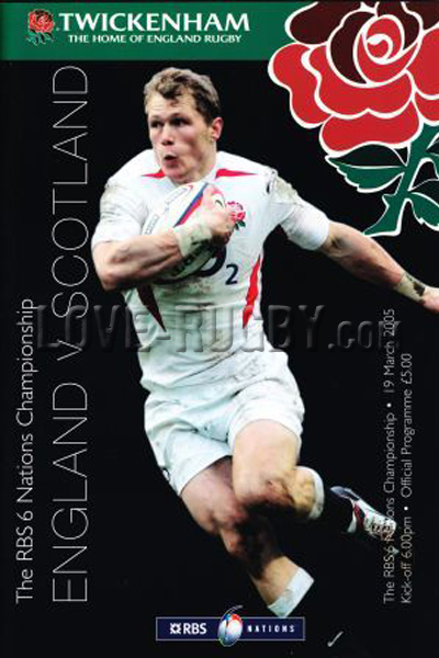 2005 England v Scotland  Rugby Programme
