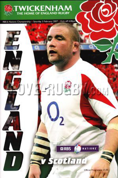 2007 England v Scotland  Rugby Programme