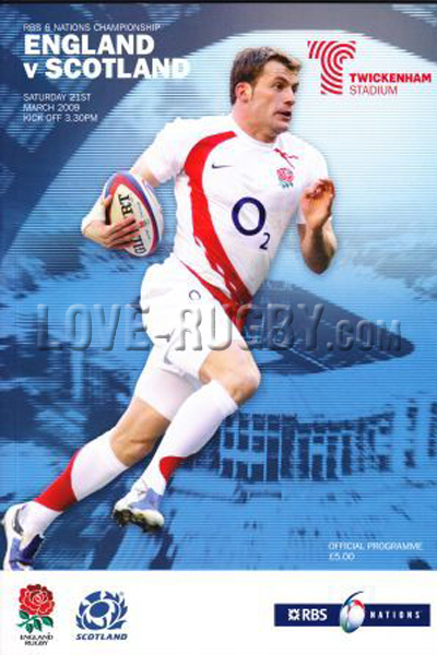 2009 England v Scotland  Rugby Programme