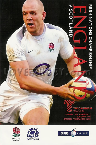 2011 England v Scotland  Rugby Programme