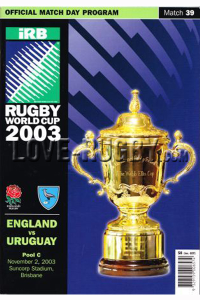 England Uruguay 2003 memorabilia