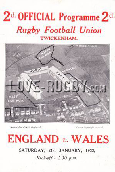 England Wales 1933 memorabilia