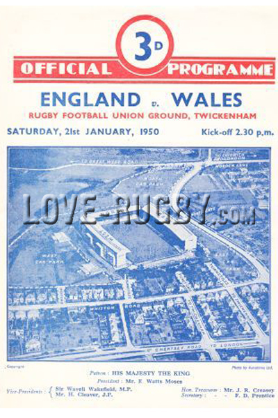 England Wales 1950 memorabilia