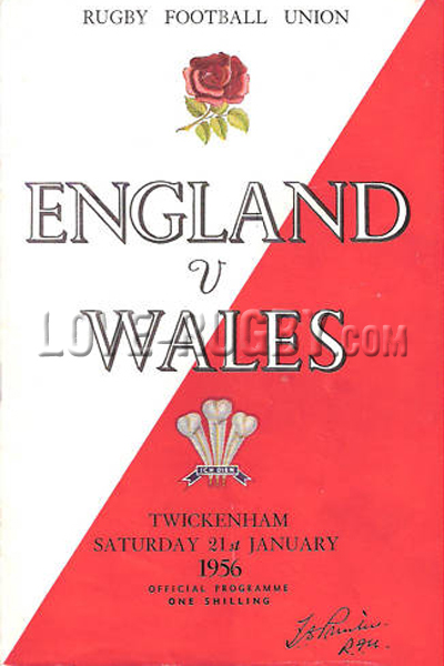 England Wales 1956 memorabilia