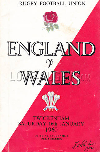 England Wales 1960 memorabilia