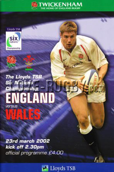 2002 England v Wales  Rugby Programme