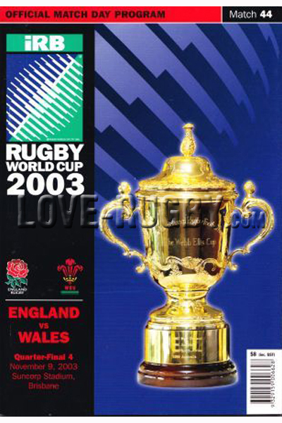 2003 England v Wales  Rugby Programme
