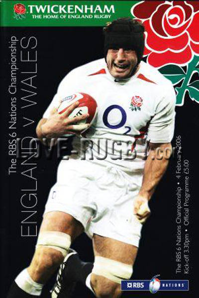 2006 England v Wales  Rugby Programme